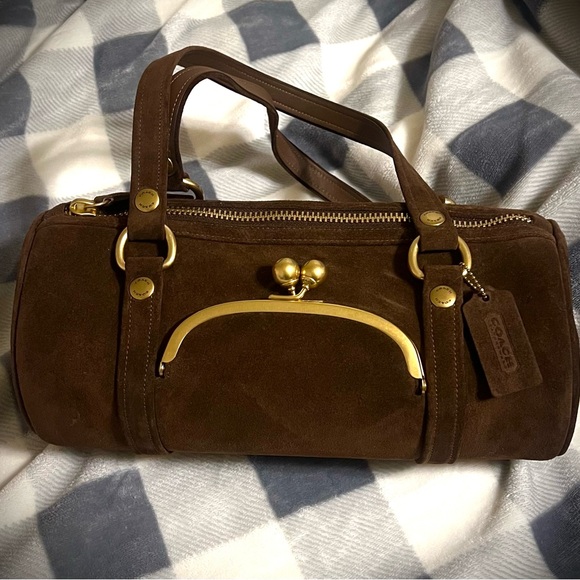 Coach Kisslock Barrel Bag in Chocolate - Picture 4 of 8